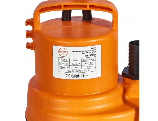 Насос погружной дренажный для чистой воды Powercraft DC 500fn