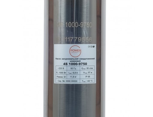 Насос погружной скважинный шнековый Powercraft 4S 1000-9750